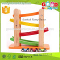 Nouveau produit jouets de voiture en bois OEM classique ramp racer jouet de voiture coulissante en bois pour enfants EZ5105